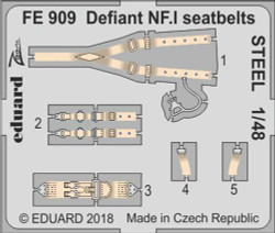 Eduard FE909 Etched Aircraft Detailling Set 1:48 Boulton-Paul Defiant NF.I seatb