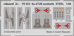 Eduard FE923 Etched Aircraft Detailling Set 1:48 Sukhoi Su-27UB seatbelts Steel