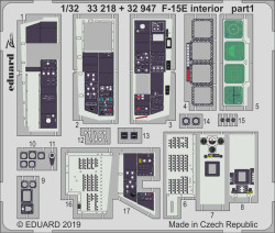 Eduard 33218 Etched Aircraft Detailling Set 1:32 McDonnell F-15E Strike Eagle in