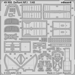 Eduard 49908 Etched Aircraft Detailling Set 1:48 Boulton-Paul Defiant NF.I