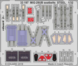 Eduard 33197 Etched Aircraft Detailling Set 1:32 Mikoyan MiG-29UB 'Fulcrum' seat