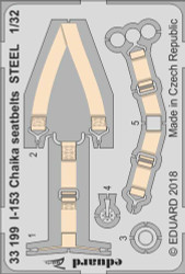 Eduard 33199 Etched Aircraft Detailling Set 1:32 Polikarpov I-153 Chaika seatbel