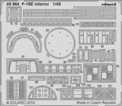 Eduard 49964 Etched Aircraft Detailling Set 1:48 McDonnell F-15E Strike Eagle in