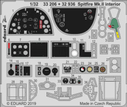 Eduard 33206 Etched Aircraft Detailling Set 1:32 Supermarine Spitfire Mk.IIa int