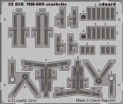 Eduard 32838 Etched Aircraft Detailling Set 1:35 Sikorsky MH-60S seatbelts