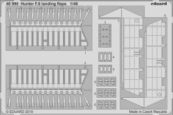 Eduard 48990 Etched Aircraft Detailling Set 1:48 Hawker Hunter F.6 landing flaps