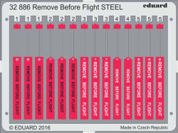 Eduard 32886 Etched Aircraft Detailling Set 1:32 Remove Before Flight Steel