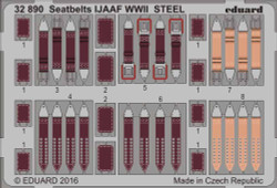 Eduard 32890 Etched Aircraft Detailling Set 1:32 seatbelts IJAAF WWII Steel