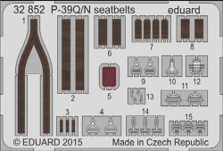Eduard 32852 Etched Aircraft Detailling Set 1:32 Bell P-39Q/N seatbelts