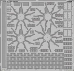 Eduard 32397 Etched Aircraft Detailling Set 1:32 Boeing B-17E/F Flying Fortress