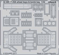 Eduard 32405 Etched Aircraft Detailling Set 1:32 Lockheed-Martin F-35A Lightning