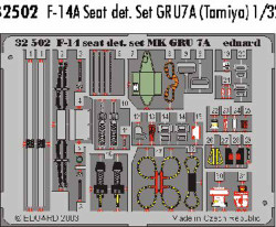 Eduard 32502 Etched Aircraft Detailling Set 1:32 GRU7A Seat details for Grumman