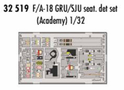Eduard 32519 Etched Aircraft Detailling Set 1:32 McDonnell-Douglas F/A-18C F/A-1