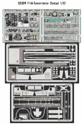 Eduard 32529 Etched Aircraft Detailling Set 1:32 Grumman F-14A Tomcat interior P