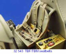 Eduard 32543 Etched Aircraft Detailling Set 1:32 Grumman TBF-1/TBM-3 Avenger sea