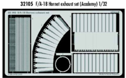 Eduard 32105 Etched Aircraft Detailling Set 1:32 McDonnell-Douglas F/A-18 Hornet