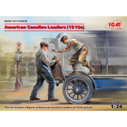 ICM 24018 American Gasoline Loaders (1910s) (2 figures) 1:24 Figure Model Kit
