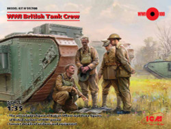 ICM 35708 WWI British Tank Crew (4 figures) 1:35 Figure Model Kit