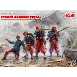 ICM 35709 French Zouaves (1914) (4 figures) (WWI) 1:35 Figure Model Kit