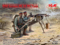 ICM 35711 WWI German MG08 Machine Gun Team 1:35 Military Vehicle Model Kit