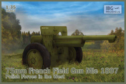 IBG Models 35057 75mm French Field Gun Mle 1897 1:35 Military Vehicle Model Kit