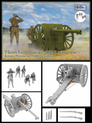 IBG Models 35059 75mm Field Gun wz. 1897 with crew 1:35 Military Model Kit