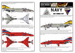 Kits World 172104 Aircraft Decals 1:72 Re-printed! McDonnell QF-4B-18 Phantom II