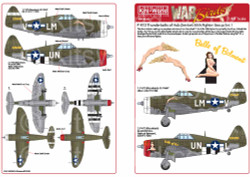 Kits World 148200 Aircraft Decals 1:48 Republic P-47D Thunderbolts razorbacks. T