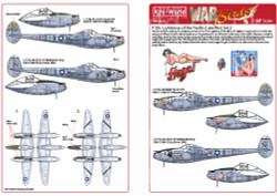 Kits World 148207 Aircraft Decals 1:48 Lockheed P-38L Lightnings of the Pacific