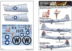 Kits World 172225 Aircraft Decals 1:72 Boeing B-29 Superfortress Dinah Might