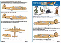 Kits World 132144 Aircraft Decals 1:32 Consolidated B-24D Liberator (Sized for t