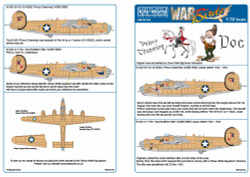 Kits World 132145 Aircraft Decals 1:32 Consolidated B-24D Liberator (Sized for t