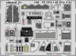 Eduard FE1012 Etched Aircraft Detailling Set 1:48 McDonnell F-4J Phantom