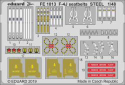 Eduard FE1013 Etched Aircraft Detailling Set 1:48 McDonnell F-4J Phantom seatbel