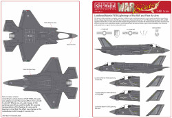 Kits World 148211 Aircraft Decals 1:48 Lockheed-Martin F-35B of the RAF and Flee
