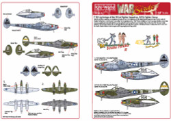 Kits World 148214 Aircraft Decals 1:48 Lockheed P-38J Lightning 44-23511, 42-674