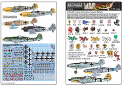 Kits World 172181 Aircraft Decals 1:72 Luftwaffe Squadron Fighter Markings of th