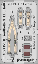 Eduard FE1021 Etched Aircraft Detailling Set 1:48 North-American P-51D Mustang s