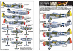 Kits World 172210 Aircraft Decals 1:72 Republic P-47D/M Thunderbolts of Hub Zemk