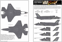 Kits World 172212 Aircraft Decals 1:72 Lockheed-Martin F-35B of the RAF and Flee