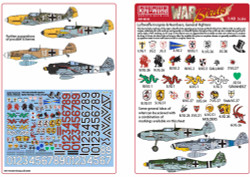 Kits World 148186 Aircraft Decals 1:48 Luftwaffe Squadron Fighter Markings of th
