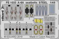 Eduard FE1033 Etched Aircraft Detailling Set 1:48 Grumman A-6A Intruder seatbelt