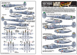 Kits World 172207 Aircraft Decals 1:72 P-38 Lightning's of the Pacific Set 1