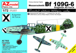 AZ Model 7632 Messerschmitt Bf-109G-6 'Bulgarian AF' 1:72 Plastic Model Kit