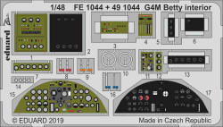Eduard FE1044 Etched Aircraft Detailling Set 1:48 Mitsubishi G4M1 Betty interior