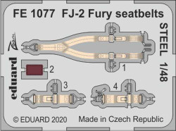 Eduard FE1077 Etched Aircraft Detailling Set 1:48 Norrth-American FJ-2 Fury seat