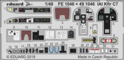 Eduard FE1046 Etched Aircraft Detailling Set 1:48 IAI C-2/C-7 Kfir