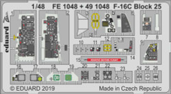 Eduard FE1048 Etched Aircraft Detailling Set 1:48 Lockheed-Martin F-16C Block 25