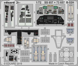 Eduard SS657 Etched Aircraft Detailling Set 1:72 Boeing B-52H