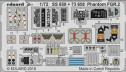 Eduard SS658 Etched Aircraft Detailling Set 1:72 McDonnell-Douglas FGR.2 Phantom